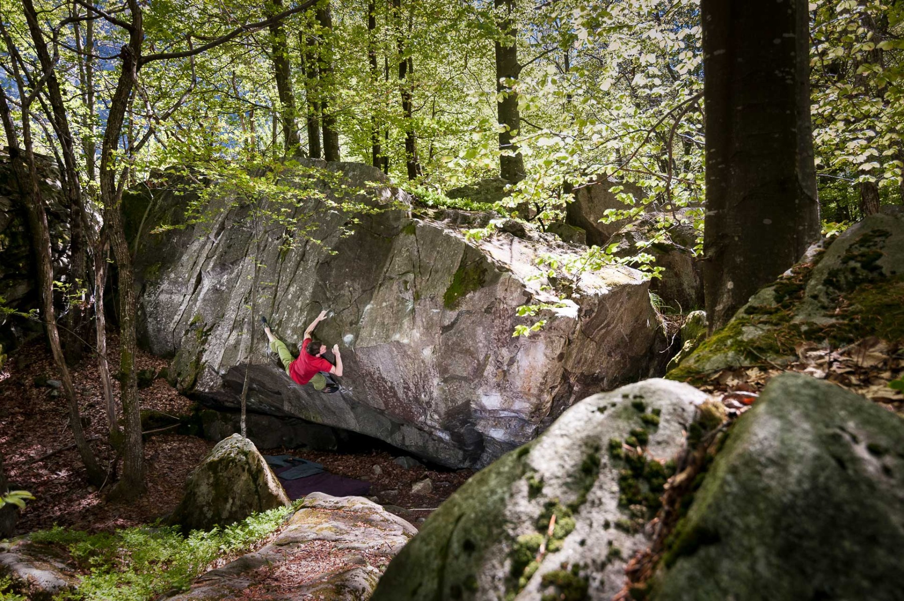 AtlantisセクターのNike(8B+)を登るMartin Keller。写真:Angela Wagner。