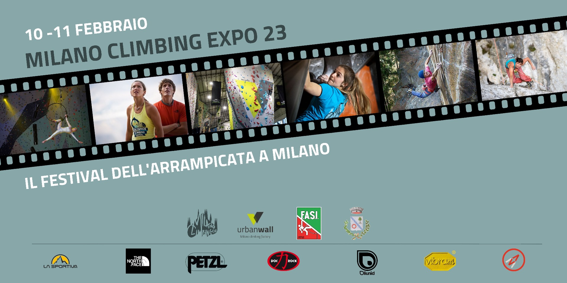開催日を2月10日と11日と記したイタリア語のMilano Climbing Expo 2023公式ポスター