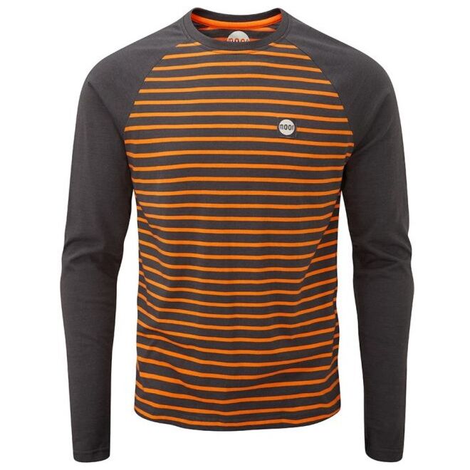 Moon Men's Striped Long Sleeve メンズ長袖Tシャツ