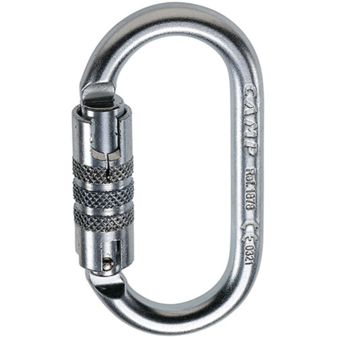 CAMP Oval Pro 2Lock 二重動作の作業用カラビナ