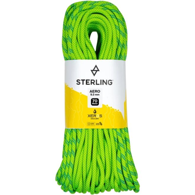 Sterling Aero 9.2 mm XEROS トリプル認証クライミングロープ