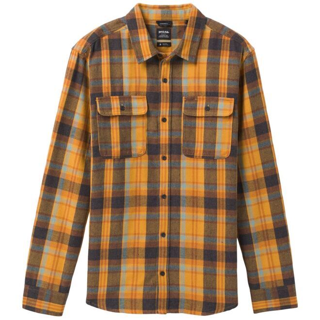 Prana Westbrook Flannel Shirt メンズ スリムフィット シャツ
