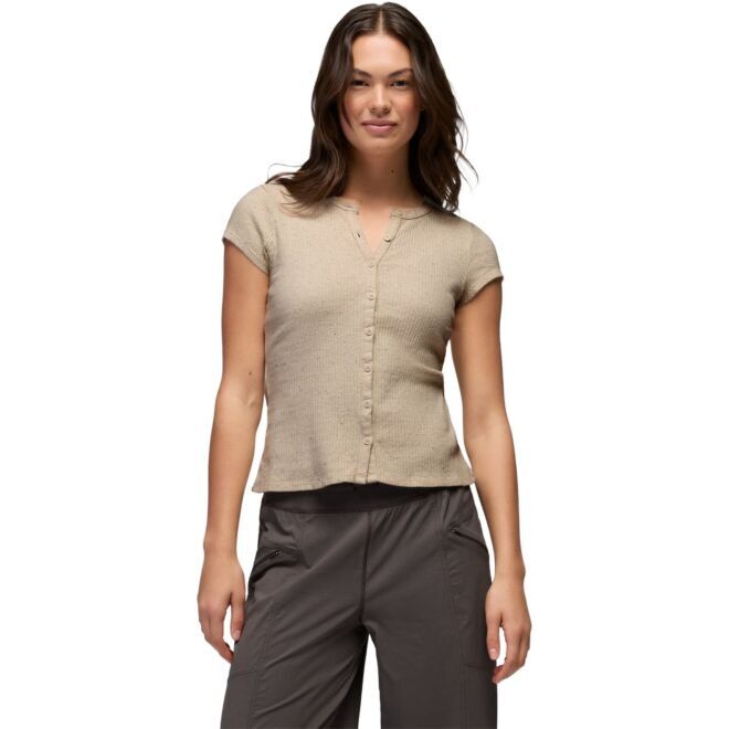 Prana Cambria Cove Button Up Top レディース Tシャツ