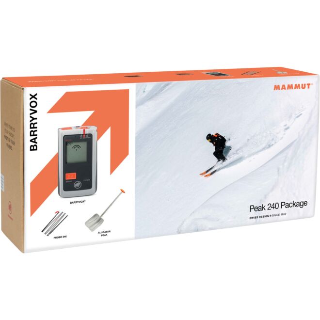 Mammut Barryvox 1 Peak 240 パッケージ ヨーロッパ 雪崩キット ARTVA シャベル プローブ