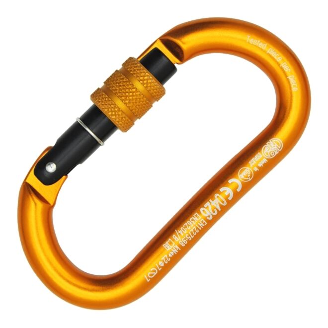 Kong Oval Alu Classic Screw Sleeve スペレオオーバルカラビナ