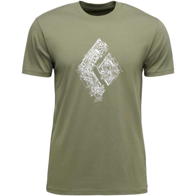 Black Diamond Engineered Diamond メンズ Tシャツ
