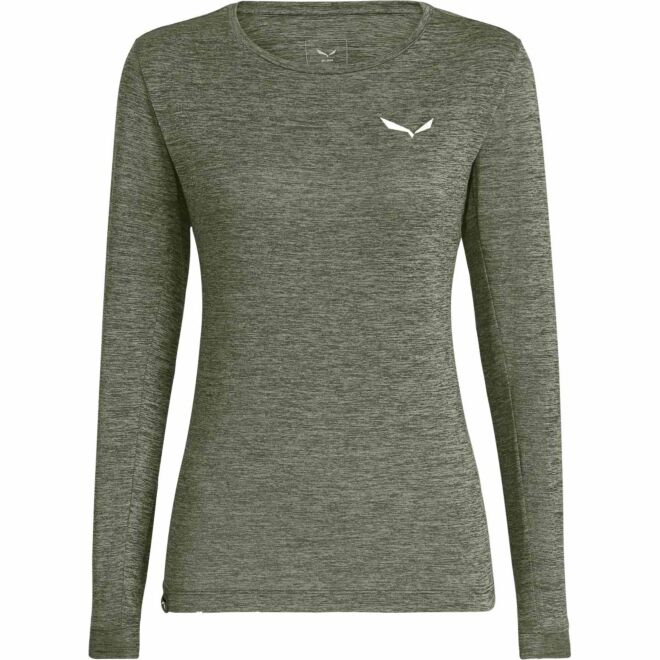 SALEWA Puez Melange Dry W L/S Tee レディース長袖シャツ