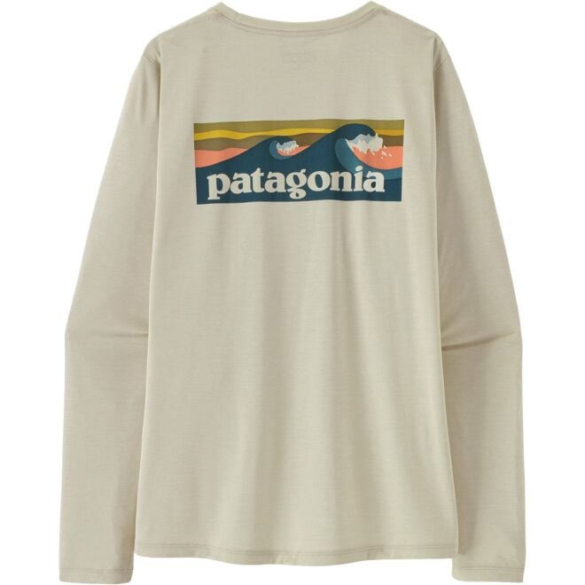 Patagonia W's L/S Cap Cool Daily Shirt - Boardshort Logo レディースシャツ