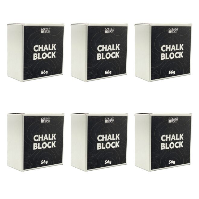 Golden Rock Chalk Block 56 g マグネサイトブロック 6パック
