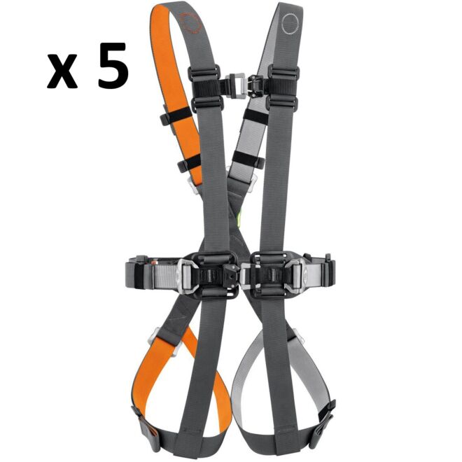 Petzl Swan Easyfit Stainless (5個入り) アドベンチャーパーク用フルハーネス