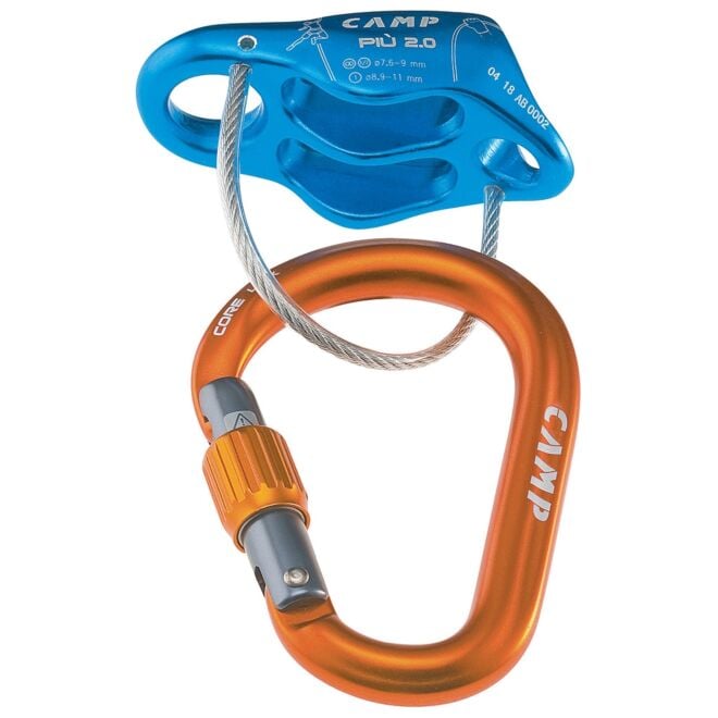 CAMP Più 2.0 Belay Kit ビレイデバイス バケットタイプ クライミング + カラビナ