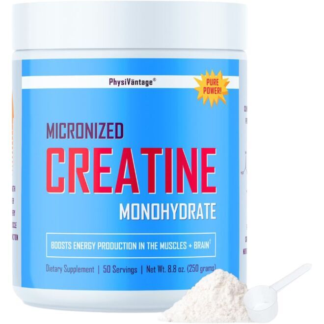 PhysiVantage Pure Creatine Monohydrate Powder creatina monoidrato