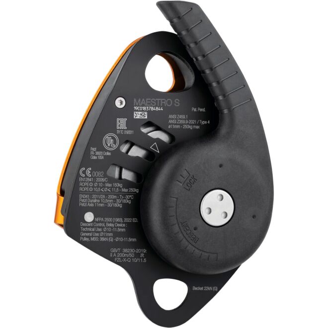 Petzl Maestro S 救助用ブロック付きディスケンソー