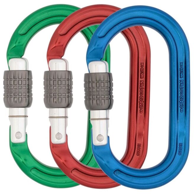 DMM Ultra O Screwgate Colour 3 Pack カラーモスケット付きクライミング用スクリューゲート