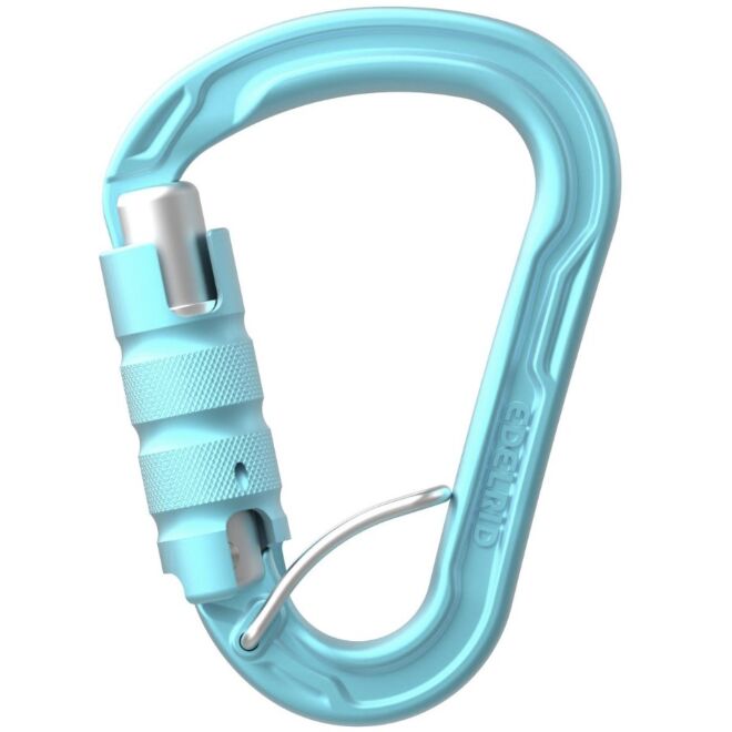 Petzl Neox アシストロック付きビレイデバイスとクライミングカラビナ