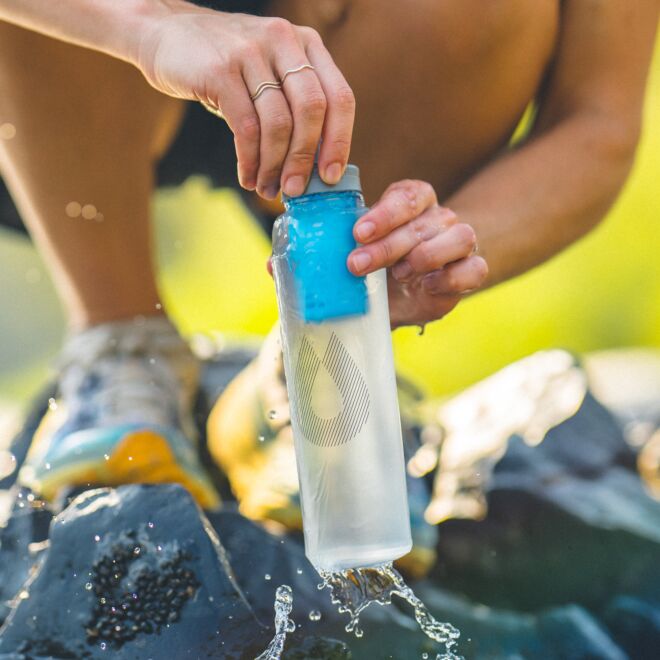 HydraPak UltraFlask+ 500ml ソフトフラスクとフィルター