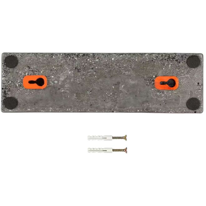 FujFuj Classic Dark Concrete - ロッカー壁キー ホルダー クライミングナット付き