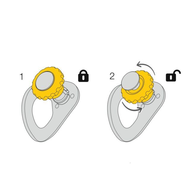 Petzl Coeur Pulse 12 mm 高所作業用の取り外し可能なアンカー