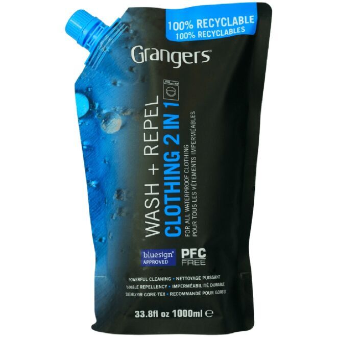 Grangers Wash + Repel Clothing 2 in 1 1L Eco Pouch 撥水洗剤