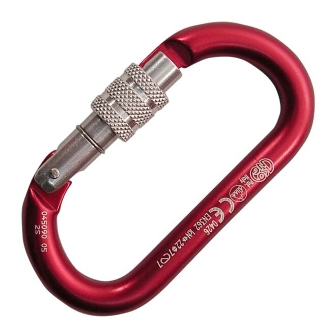 Kong Oval Alu Classic Screw Sleeve スペレオオーバルカラビナ