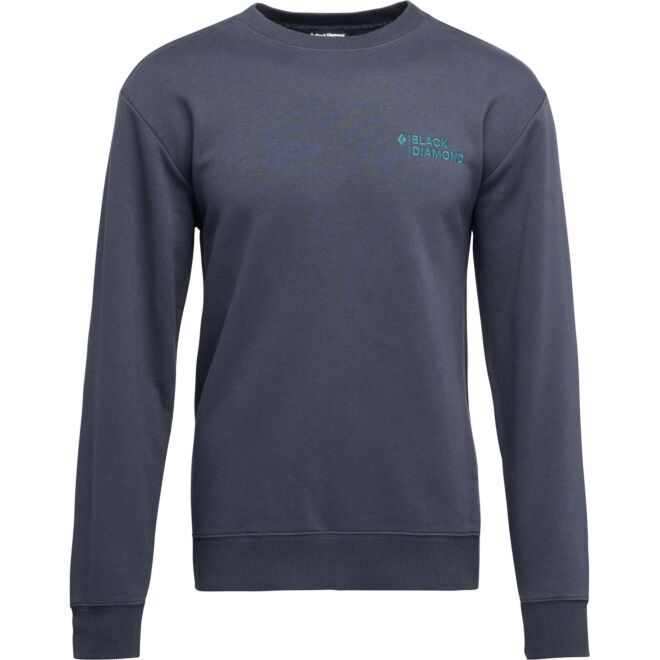 Black Diamond M Mini Stacked Crewneck felpa casual uomo