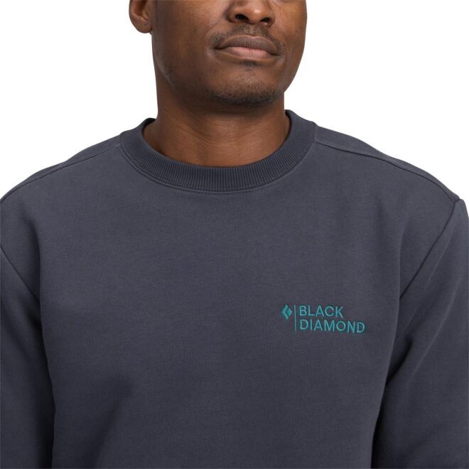 Black Diamond M Mini Stacked Crewneck felpa casual uomo