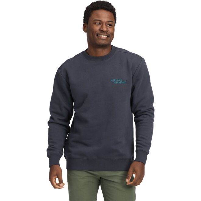 Black Diamond M Mini Stacked Crewneck felpa casual uomo