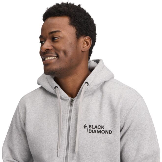 Black Diamond M Mini Stacked Fz Hoody felpa casual uomo