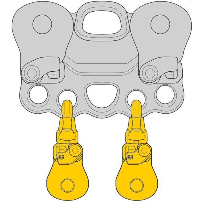 Petzl Spin S1 Open 高所作業用シンプルプーリー