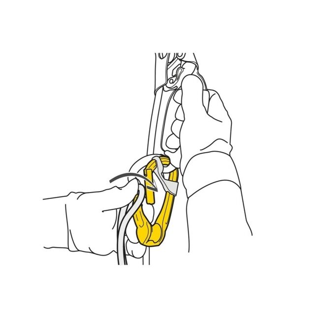 Petzl Rollclip A トリプルアクションプーリー付きカラビナ 高所作業用