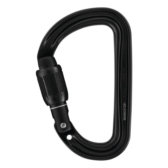 Petzl Sm'D Black Screw Lock クライミング用カラビナ