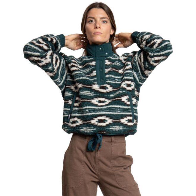 Rock Experience Mika Mock Neck Woman レディースフリース