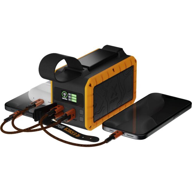 Rugged Flashlight Powerbank 100W - 40000 mAh ポータブル充電器と懐中電灯