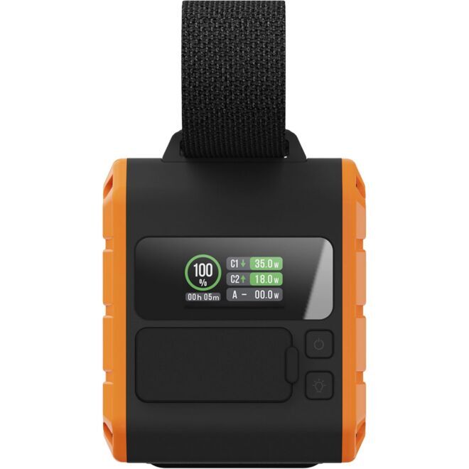 Rugged Flashlight Powerbank 100W - 40000 mAh ポータブル充電器と懐中電灯