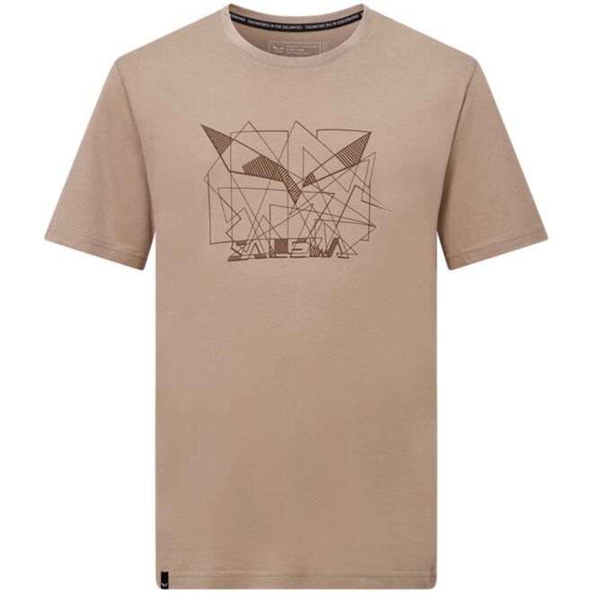 SALEWA Eagle Geometric T-Shirt M メンズTシャツ