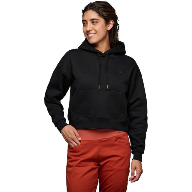 BD Black Diamond W Crop Pullover フード付きセーター レディース