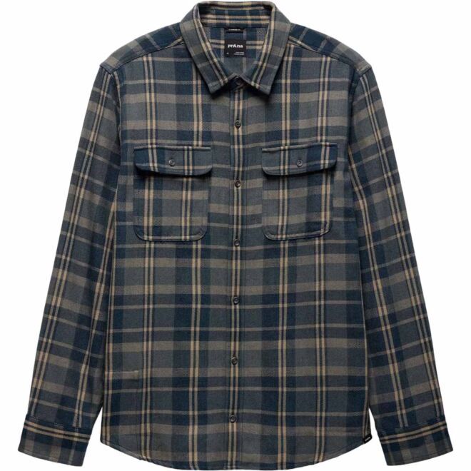 Prana Westbrook Flannel Shirt メンズ スリムフィット シャツ