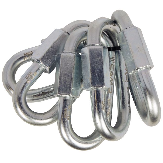 CAMP Set 5 Oval Quick Link Steel 直径8mm 5個パック クイックリンク