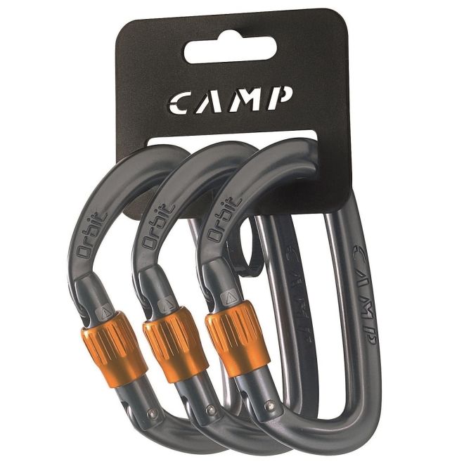 CAMP Orbit Lock 3 Pack クライミング用スクリューゲートカラビナ