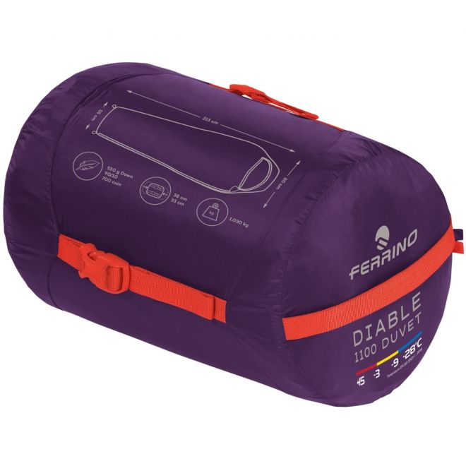 Ferrino Sacco Diable 1100 Duvet Rds Down 寝袋