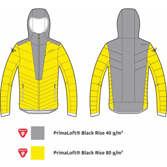 CAMP Vertex Jacket メンズダウンジャケット