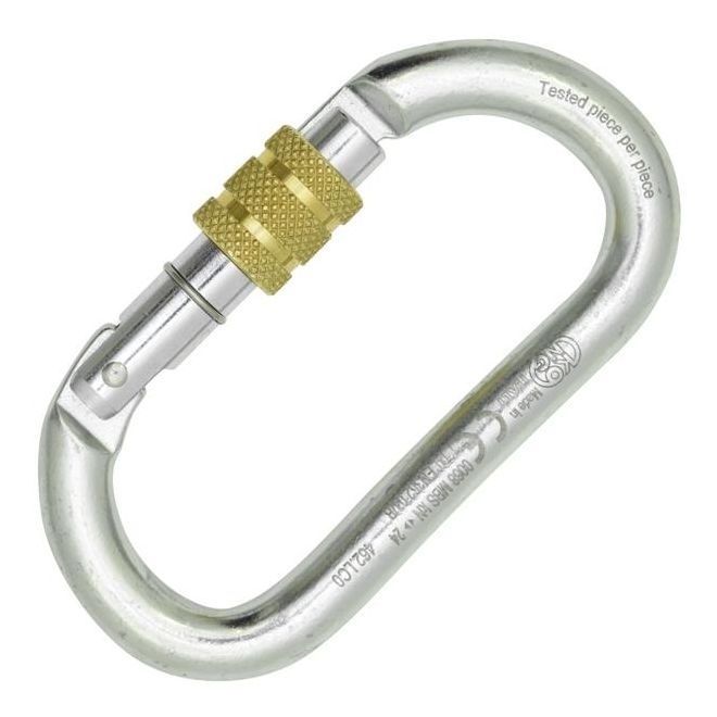 Kong Oval Steel Classic Screw Sleeve スペレオ用オーバルカラビナ
