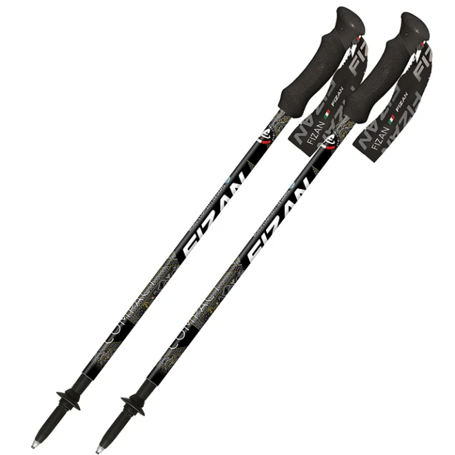 FIZAN / COMPACT MS BLACK★トレッキングポール★ Fizan Compact MS トレッキングポール