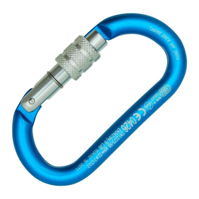Kong Oval Alu Classic Screw Sleeve スペレオオーバルカラビナ