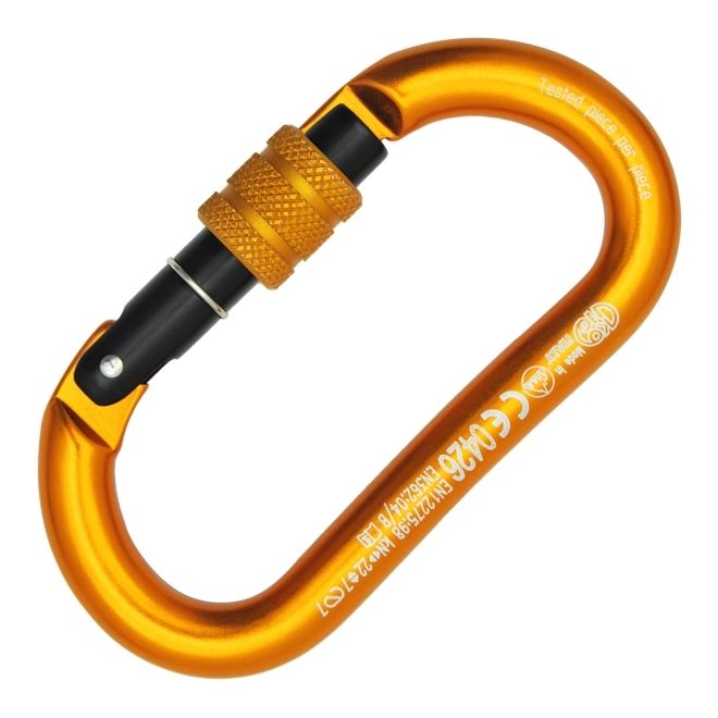 Kong Oval Alu Classic Screw Sleeve スペレオオーバルカラビナ