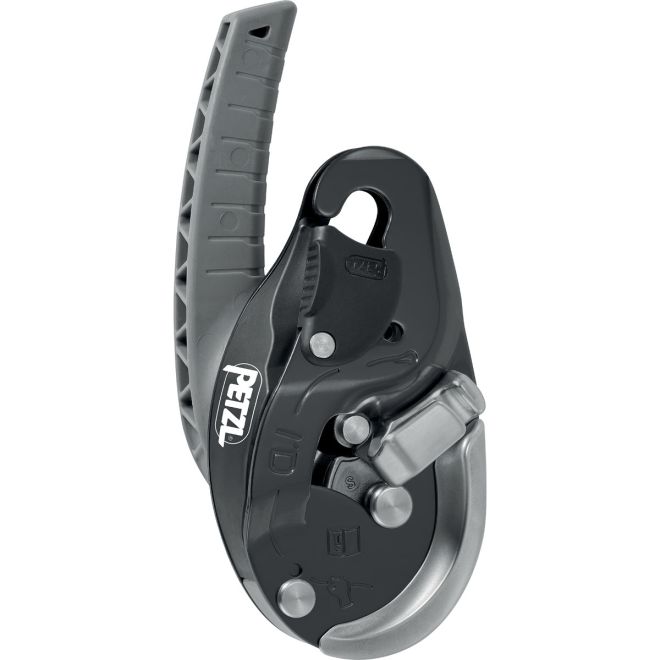 Petzl I'D Evac 自動ブレーキ付き降下器、アンカーポイントでの避難用のパニック防止機能付き
