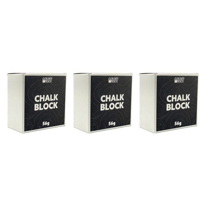 Golden Rock Chalk Block 56 g マグネサイトブロック 3パック