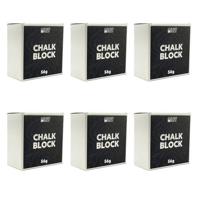 Golden Rock Chalk Block 56 g マグネサイトブロック 6パック