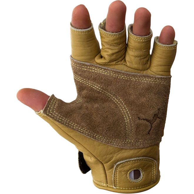 Metolius Climbing Glove 3/4 Finger natural クライミンググローブ、サポートと via ferrata 用