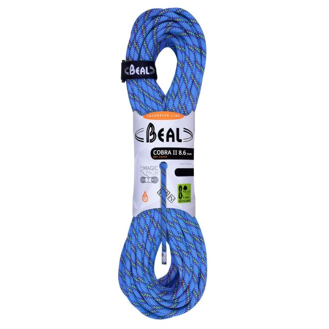 Beal Cobra II Unicore 8.6 mm Dry Cover クライミング用ハーフロープ